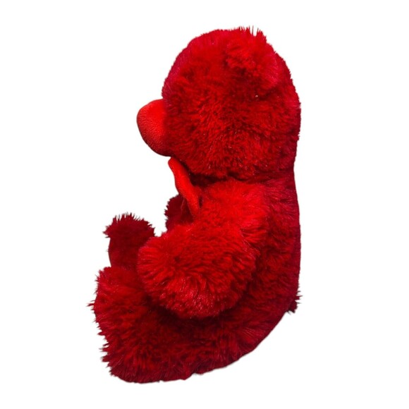 KellyToy Sugar Loaf Red Teddy Bear Plush Solid Red Stuffed Animal - Picture 3 of 11